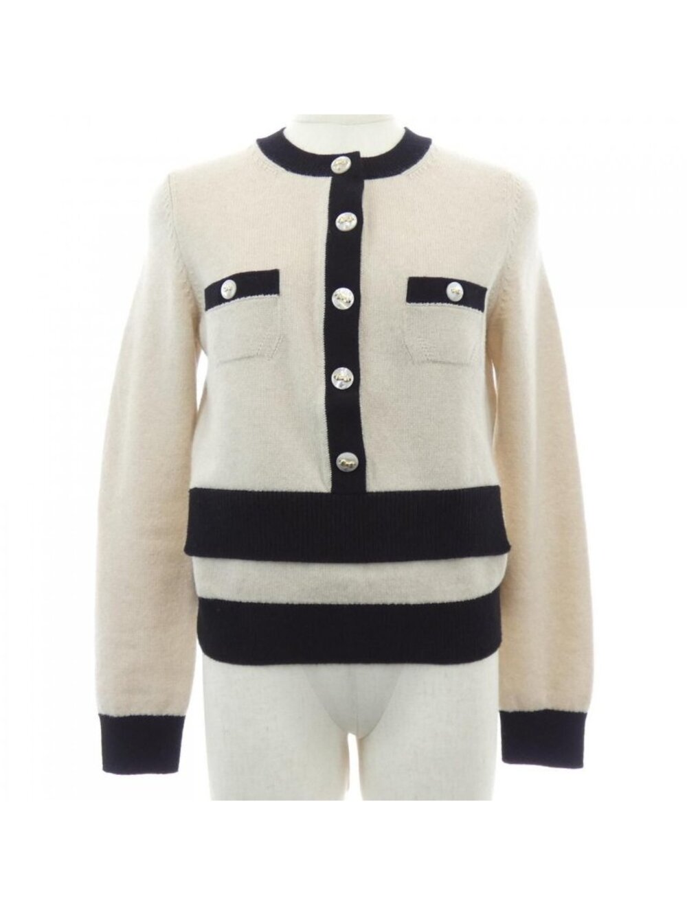 Chanel Knit Top Cashmere Beige Color